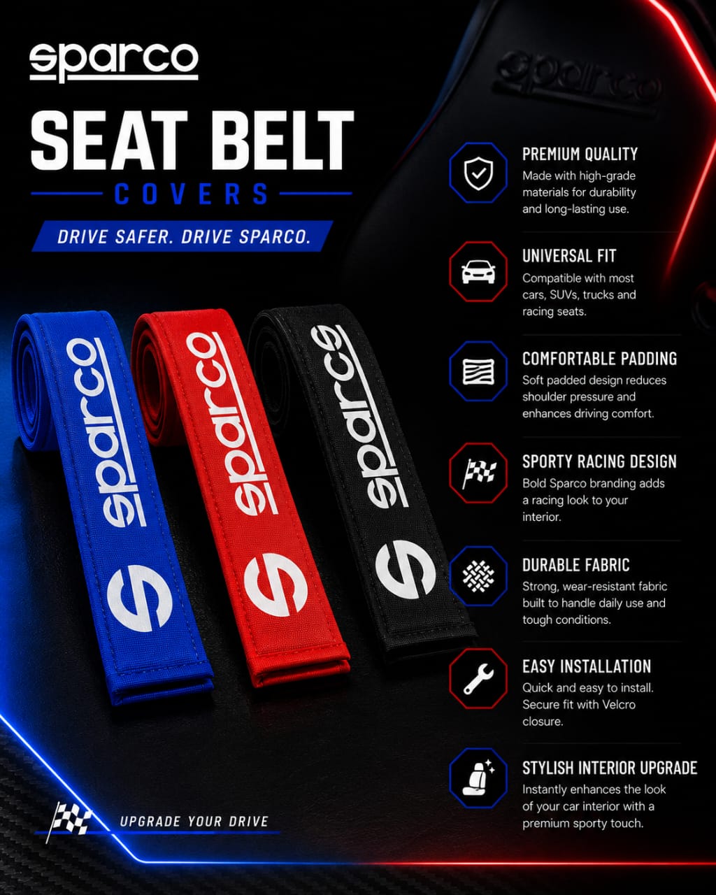 Sparco Racing Seat Belt Webbing