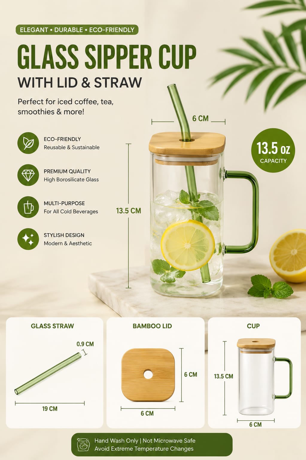 Sipora™ Glass Sipper Cup
