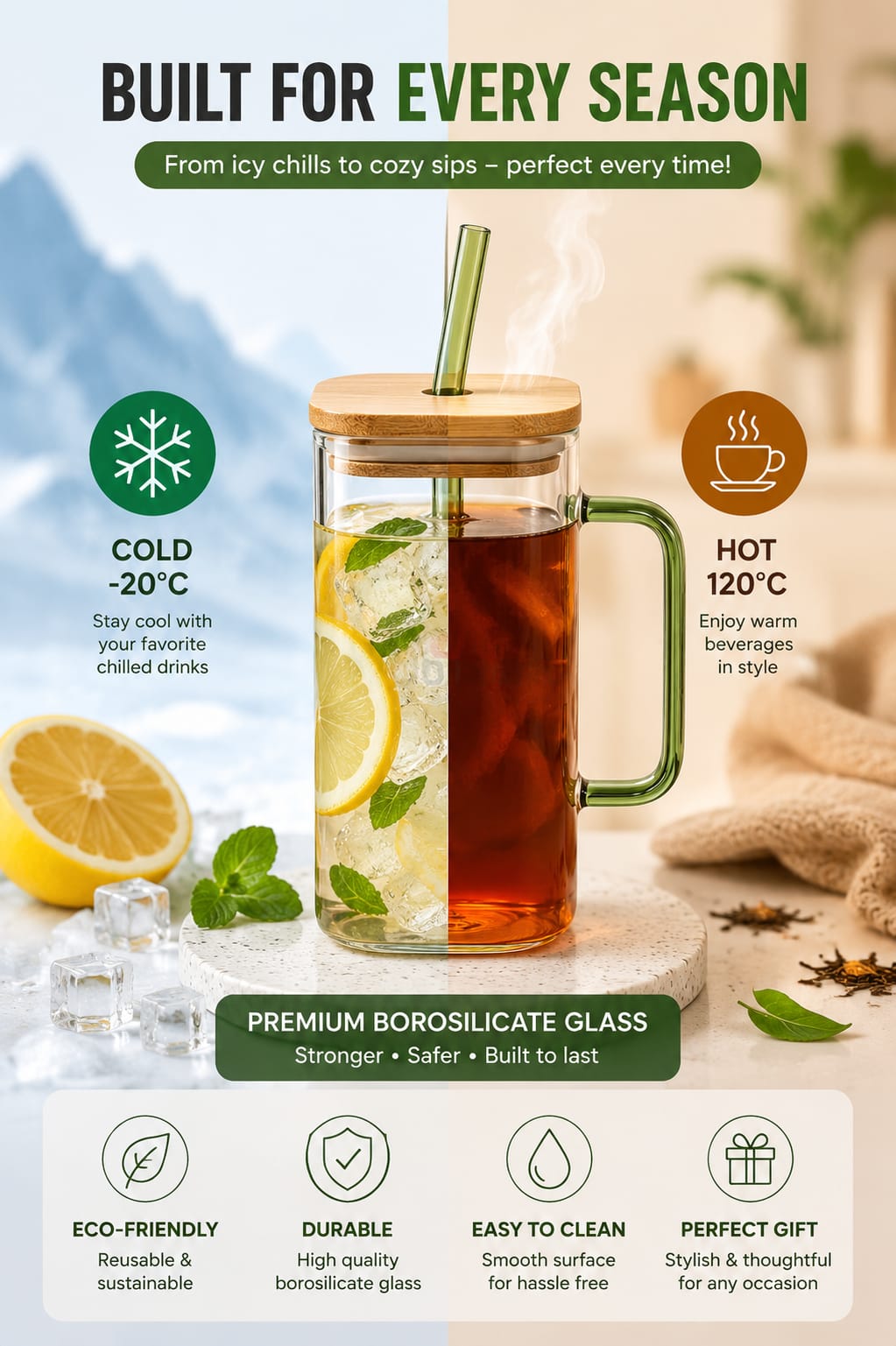 Sipora™ Glass Sipper Cup