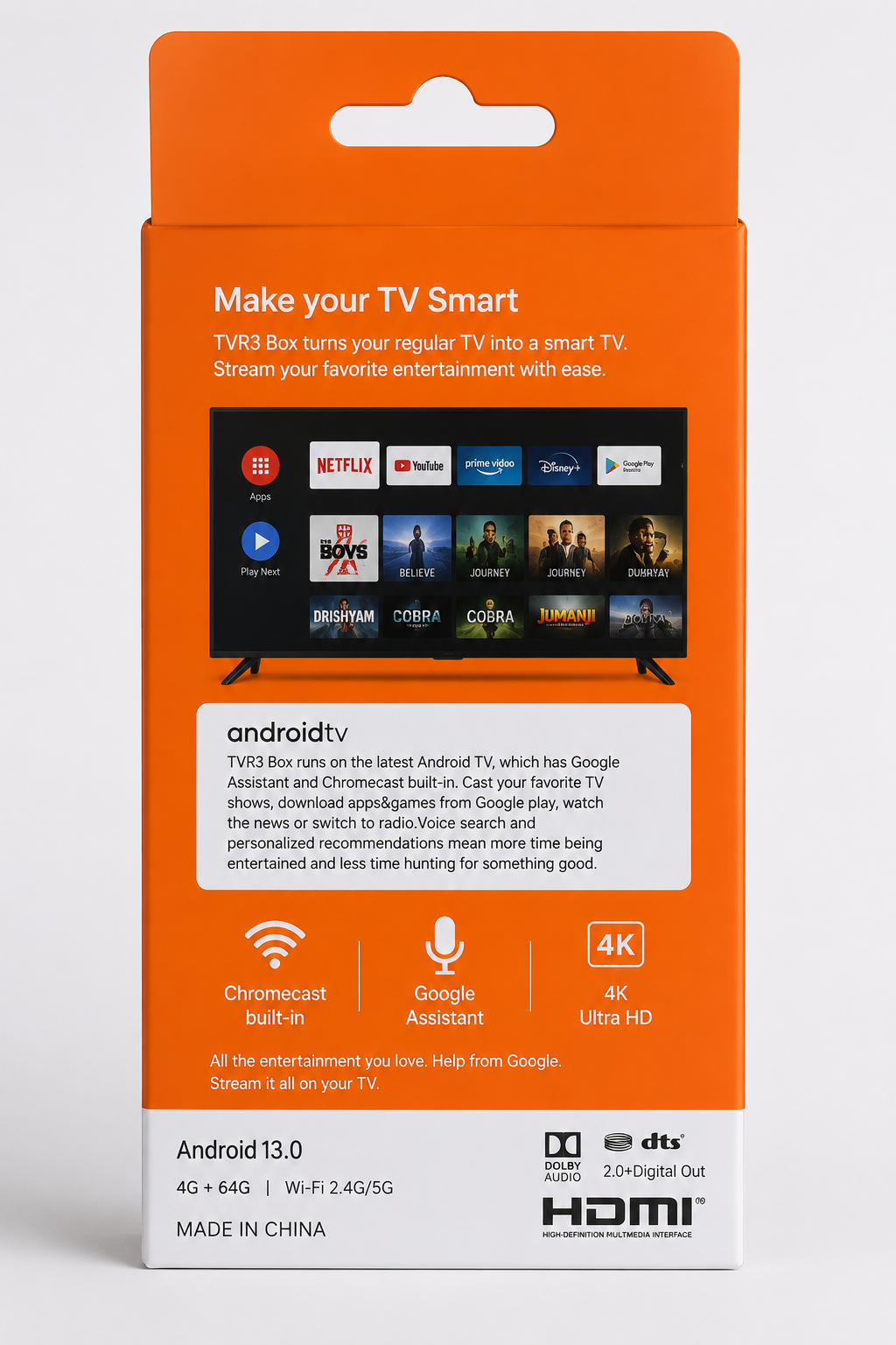 4K Android Smart TV Stick