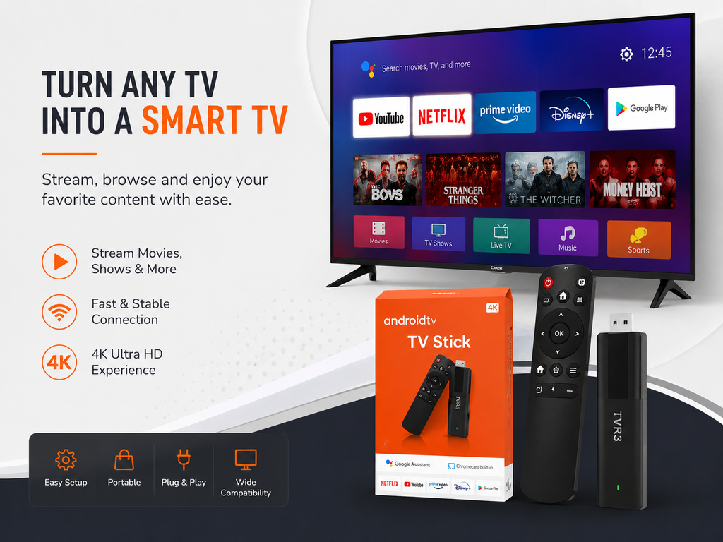 4K Android Smart TV Stick