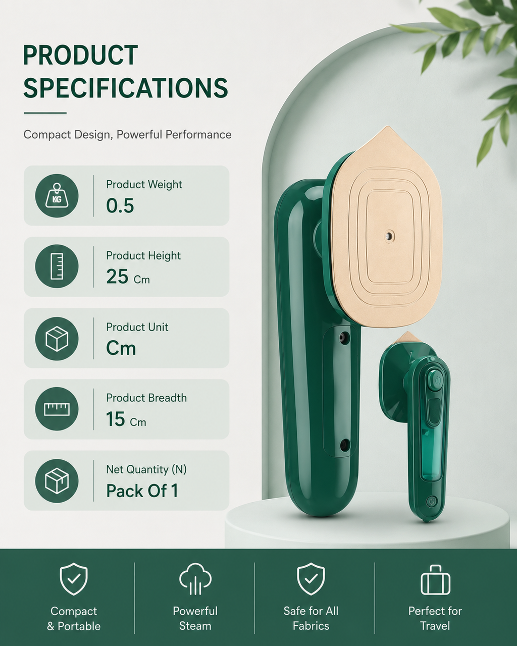 Portable Mini Steam Iron
