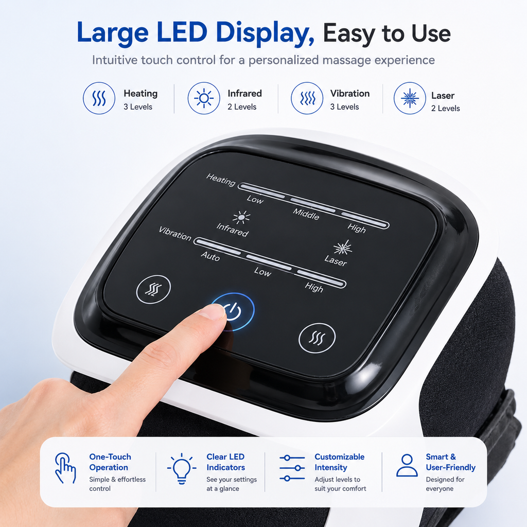 KneeRelief Pro™ Heated Knee Massager