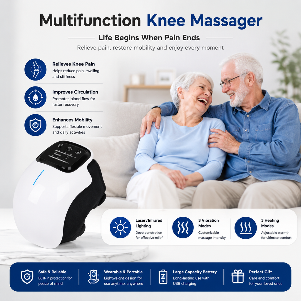 KneeRelief Pro™ Heated Knee Massager