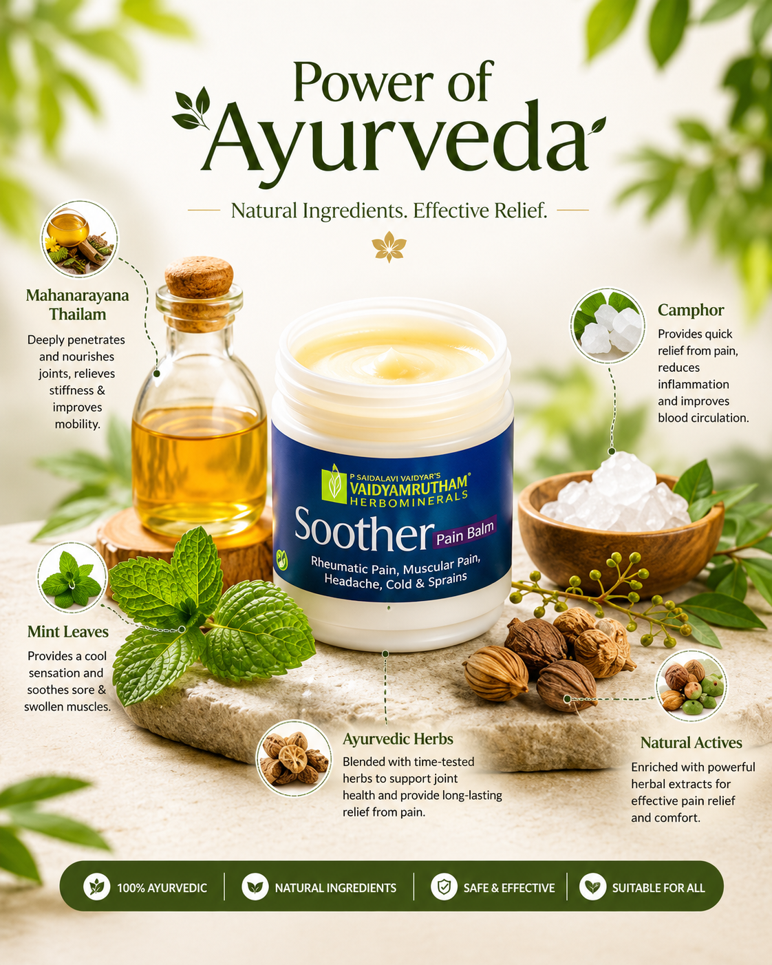 Soother Ayurvedic Pain Relief Balm