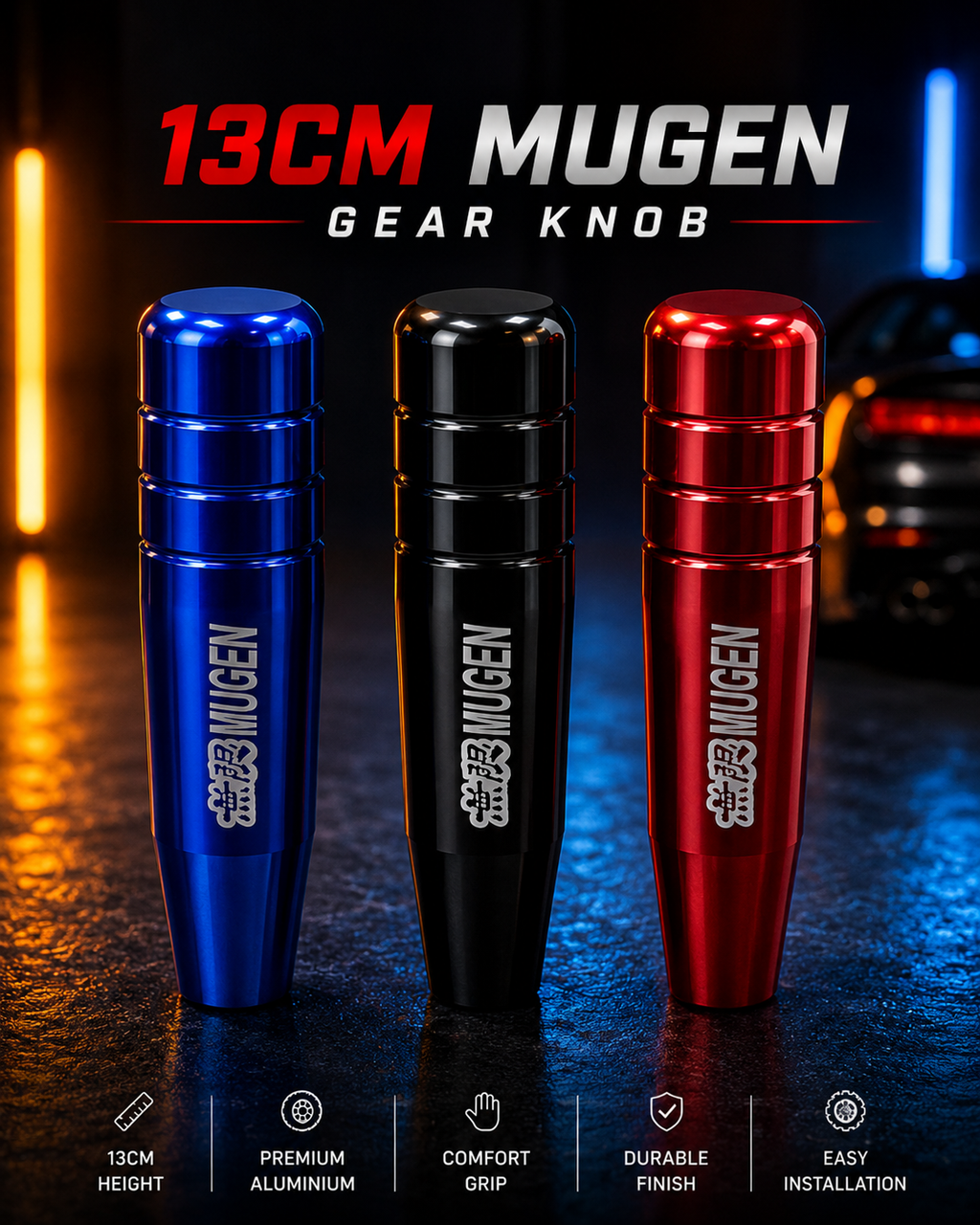 MugenPro 13CM Racing Gear Knob